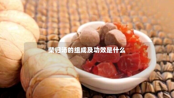 柴归汤的组成及功效是什么