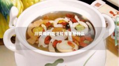 川贝母的吃法和用量是什么