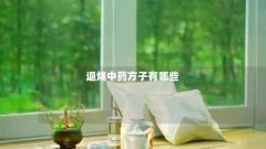 退烧中药方子有哪些