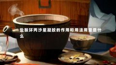 盐酸环丙沙星凝胶的作用和用法用量是什么