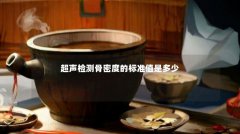 超声检测骨密度的标准值是多少