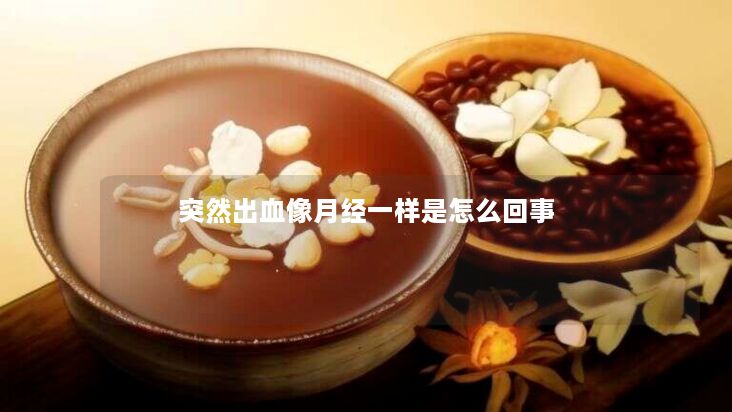 突然出血像月经一样是怎么回事 突然出血像月经一样是怎么回事