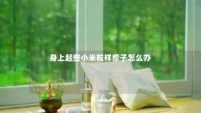 身上起些小米粒样疹子怎么办
