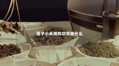 莲子小米粥的功效是什么