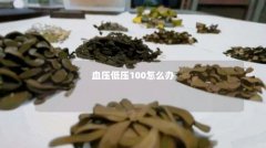 血压低压100怎么办