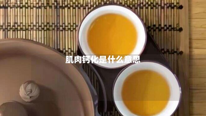 肌肉钙化是什么意思 肌肉钙化是什么意思